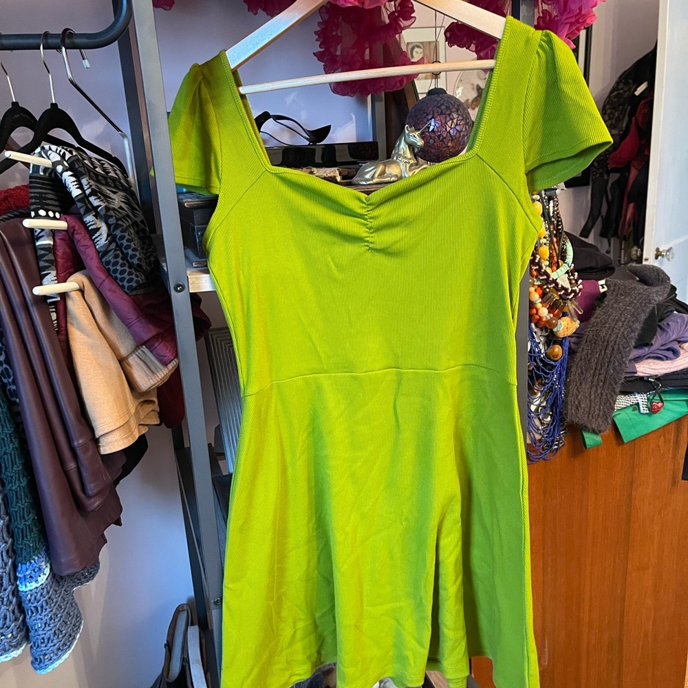 Wild Fable Lime Green Mini Dress